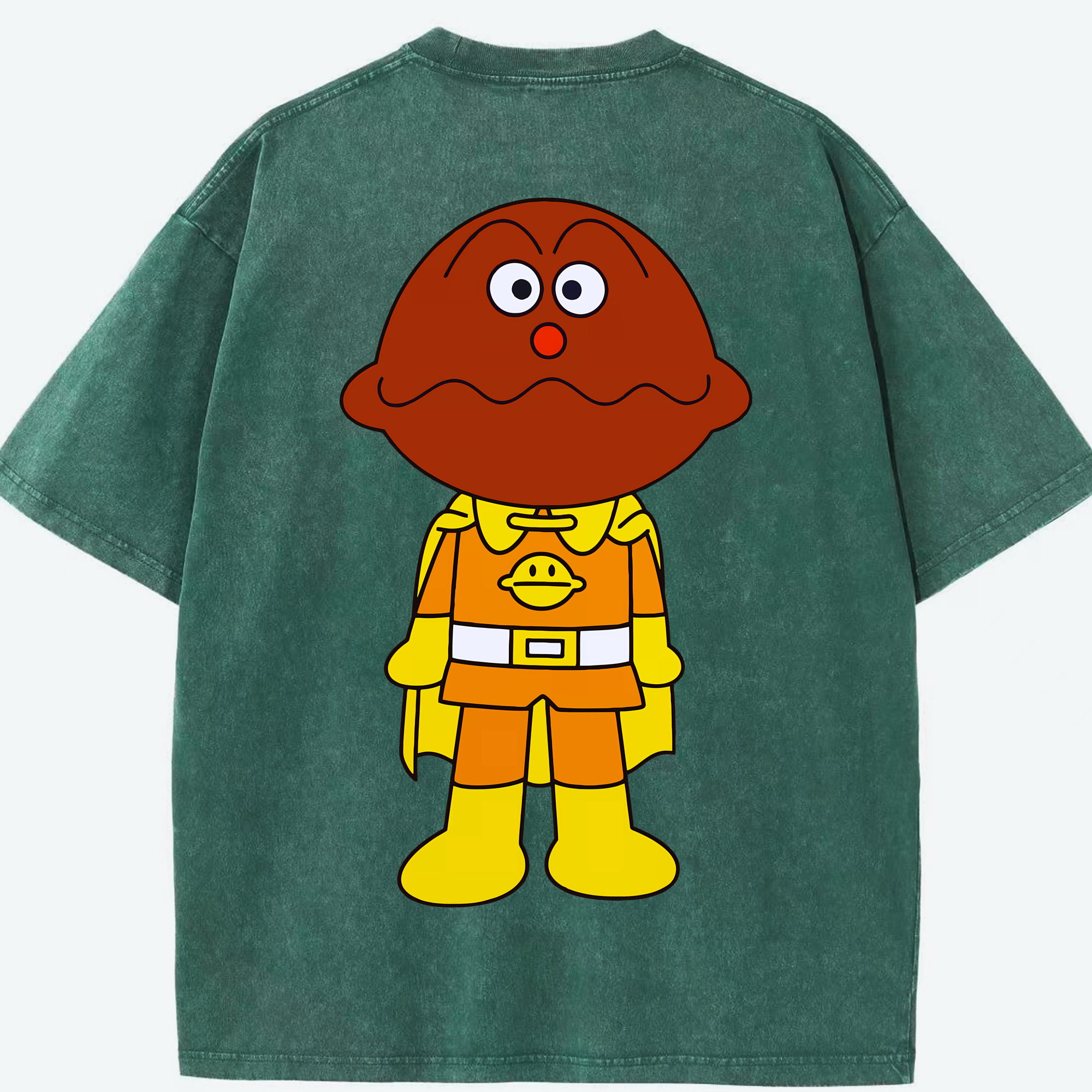 （画像用） アンパンマン Anpanman 綿100% ヴィンテージ風 半袖Tシャツ（背面プリント）